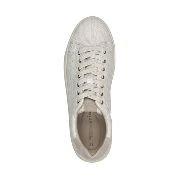 Tamaris Snörning Basket Basse - Ivory Struct Elfenbensinstruktion 39