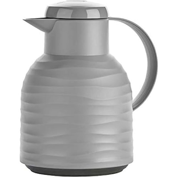 Isolerad Flaska - EMSA - Samba Wave - 1 L - Plast - Trendig Design korall, sten, midnattblå, mynta, vit