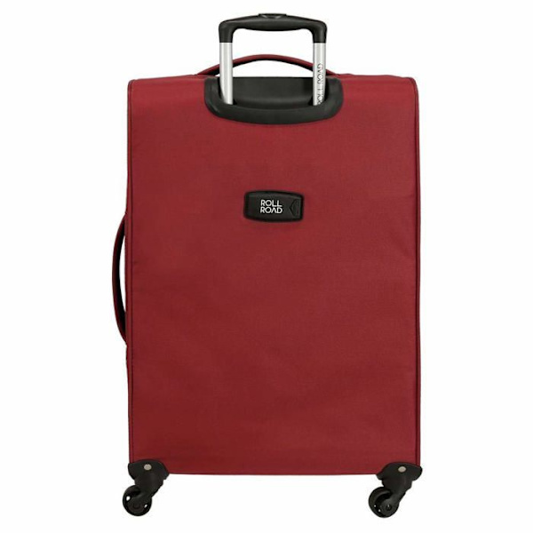 Roll road Royce Bagageset Röd 55/66/76 cm Mjuk polyester kombinationslås 196L 4 hjul Handbagage