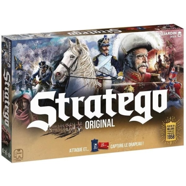 Stratego Original - Brädspel - DUJARDIN - Starta offensiven och skydda din flagga i detta klassiska strategiska spel!