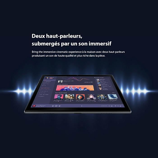 Pekskärmsplatta - Blackview Tab 8E - 10,1 tum HD - 32GB - 128GB Lagring - Android 10.0 - Octa core 6580 mAh WiFi GPS - Grå