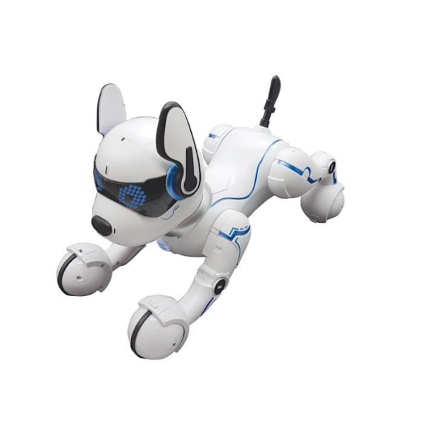 POWER PUPPY - Min programmerbara och taktila smarta robothund med fjärrkontroll - LEXIBOOK Vit