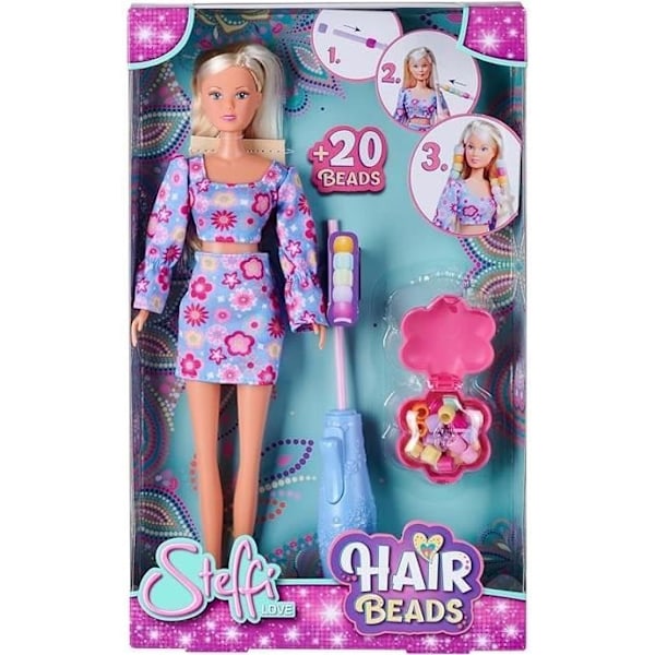 Steffi Love - Pärldocka - 29cm - Håraccessoarer för dockor - Från 3 år Flerfärgad