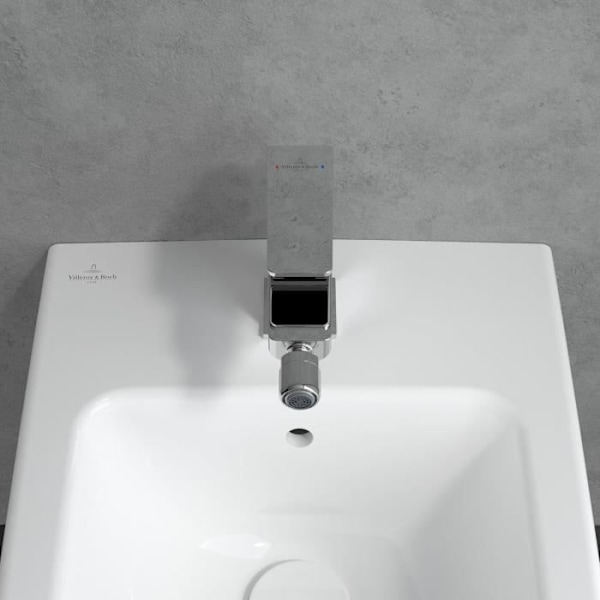 Bidékran - Villeroy Boch - Architectura Square - Messing - Förkromad - Aqua-Smart krom