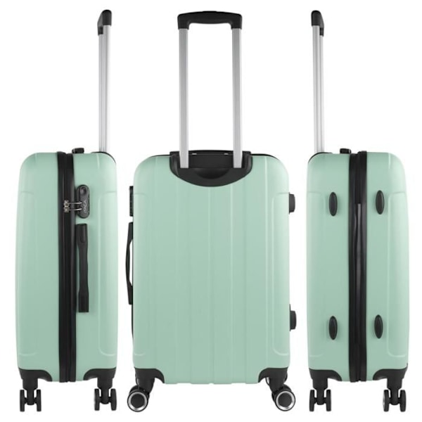 Resväska Trolley - ITACA - 771170 - Större storlek 73 cm - Hårdskal - 8 hjul 360° Grön