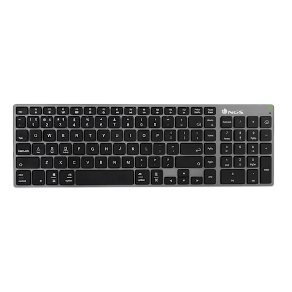 Trådlöst tangentbord - NGS - Fortune - Laddningsbart - Multimode BT5.0 - 12 multimediatangenter