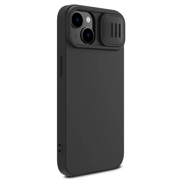 NILLKIN CamShield Silky MagSafe-kompatibelt fodral för iPhone 14 Plus skjutbart kameraskal (svart)