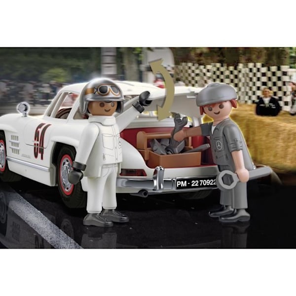 PLAYMOBIL samlarbil - Mercedes-Benz 300 SL - Gullwing dörrar - Vit - Klassiska bilar Flerfärgad