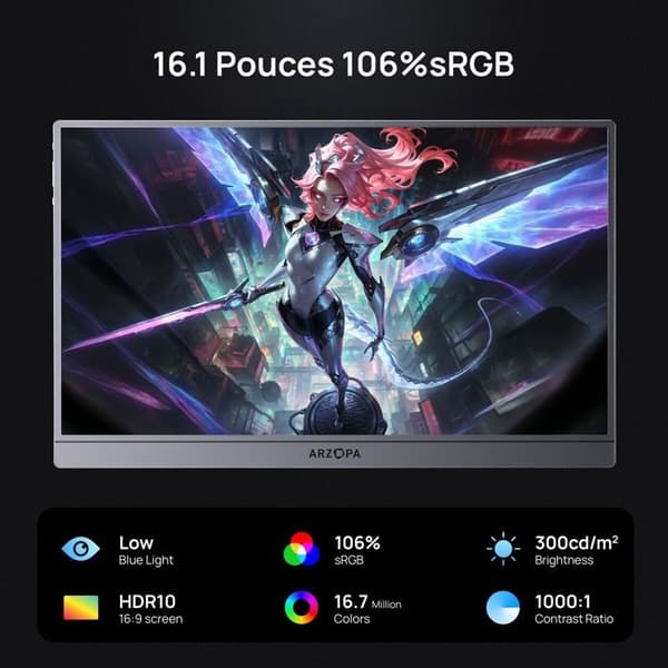 Arzopa Z1FC PC-skärm