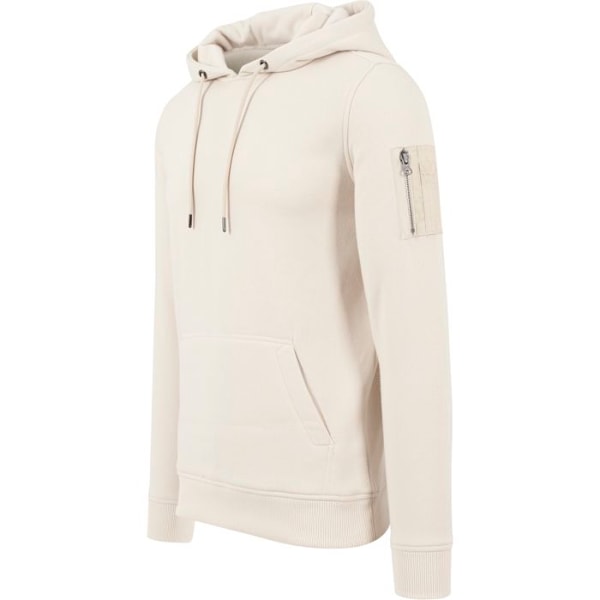 Sweatshirt - Urban Classics - Bomber - Beige - Långa ärmar - Känguruficka oliv jag