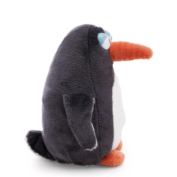 Sittande pingvinplush Nici Jorge Thunder - Grå - 30 cm grå/orange