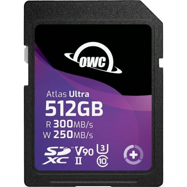 Minneskort - Owc flashminne - OWCSDV90U0512 - Atlas Ultra SDXC 512 Go Klass 10 UHS-II/U3 V90 (SDV90U0512)