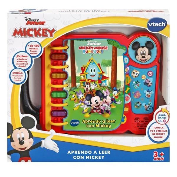 Elektronisk barnbok - interaktiv barnbok Vtech - 80-554022 - Disney Mouse Jag lär mig läsa med Musse, , unico