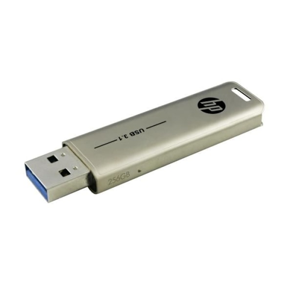 HP USB 3.1 X796W 256 GB DRIVE, PUSH AND PULL DESIGN, METALL FINISH