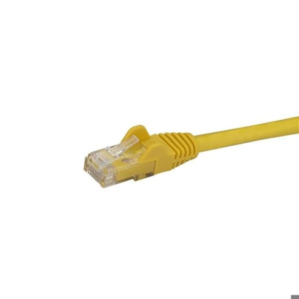 STARTECH Cat6 UTP nätverkskabel utan krok - 50 cm Gul - Anti-snag RJ45 Ethernet-kabel - Patchkabel