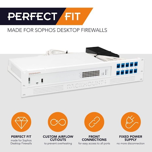 Rack - racktillbehör Rackmount.it - RM-SR-T12 - Monteringsfäste för Sophos XGS 116/126/136