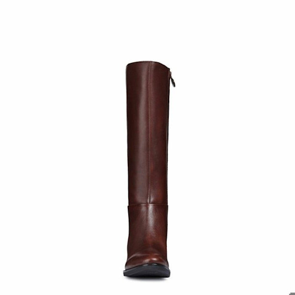 Botte - Geox - D Felicity D - Läder - Brun - Platt Klack 3.5cm kastanj 36 1/2