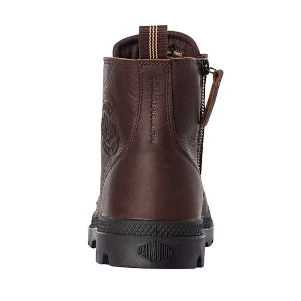 Bottines - Palladium - Pampa - Läder - Brun - Komfortdragkedja Mocka 41