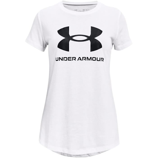 Under Armour Girls Live Sportstyle kortärmad T-shirt vit svart M