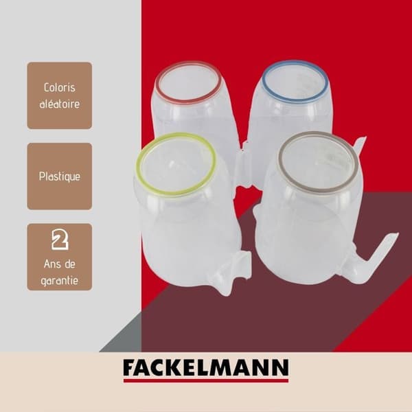 Transparent plastmåttkanna 1 liter Fackelmann Basic Transparent