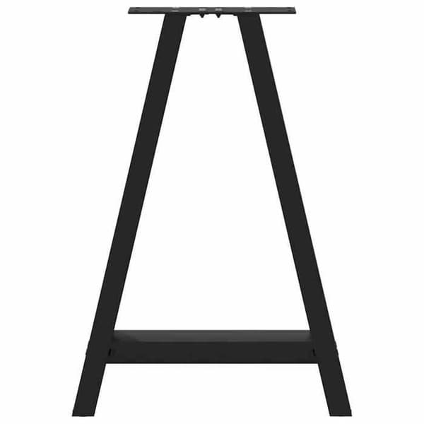 vidaXL A-formade matbordben, 2 stycken, svart, 50 x (72-73) cm, stål 4012844
