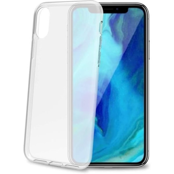 Celly Gelskin 999 Fodral till Apple iPhone XS Max, genomskinlig