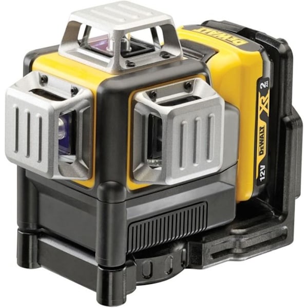 Lasernivå - DEWALT - XR DCE089D1R - 3x360° - Självnivellerande - 50 m räckvidd Röd