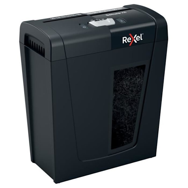 Rexel Secure X8 pappersförstörare i tvärsnitt