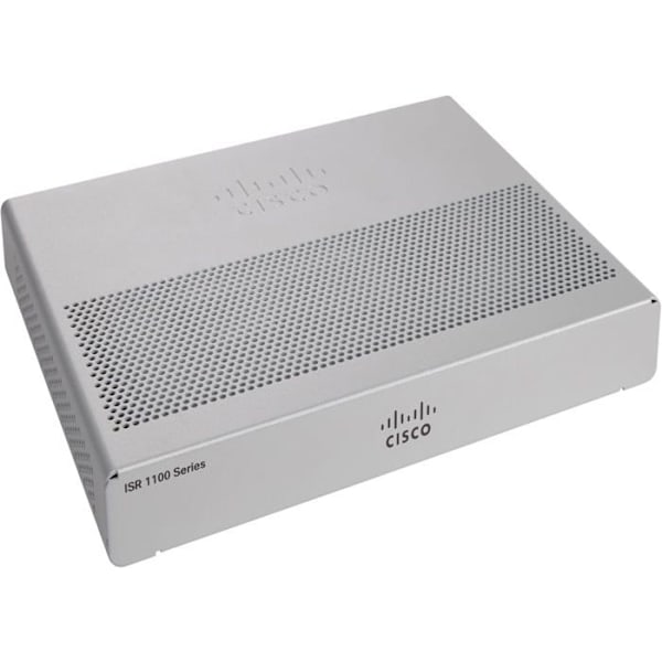 Router - Cisco - Integrated Services Router 1101 - 4 GigE-portar - Rackmonterbar - Inbyggd switch