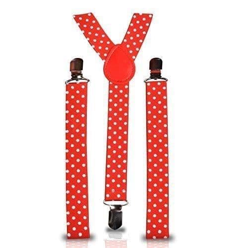 25 mm justerbart elastiskt unisex retro stil klippremmar röd för de...