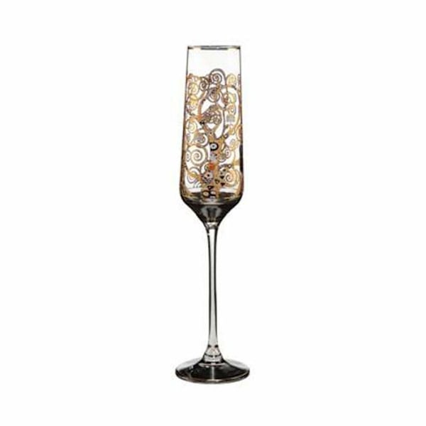 Champagneglas - champagnekupa - champagneflöjt Goebel - 66-913-50-1 - Flöjt för champagne i guldglas