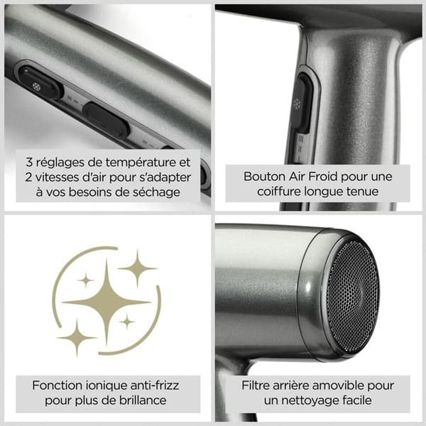 Hårfön Babyliss Xanadu D581E Kolgrå