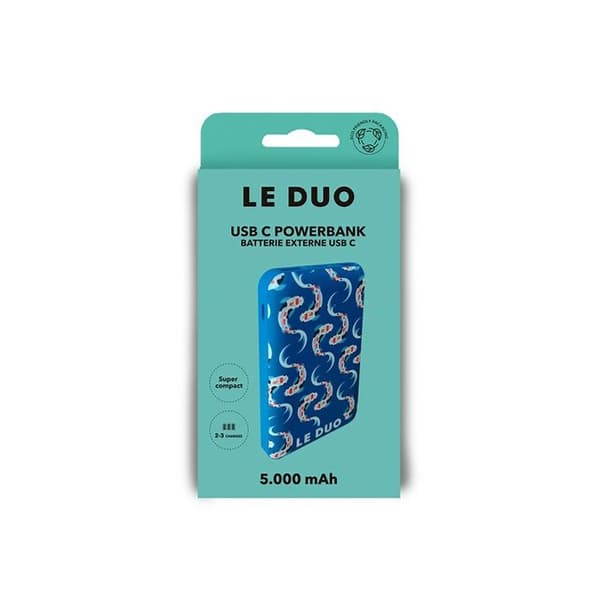 Extern batteri - DUO - LDPWB002 - 5000 mAh - 2 års garanti - High-tech