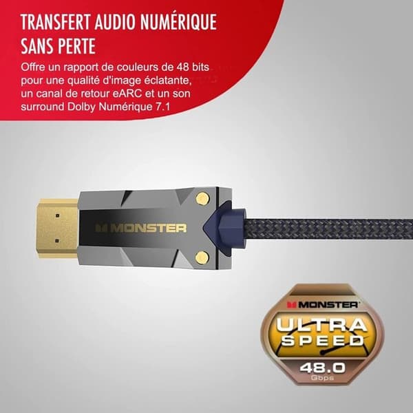Audio/Video-kabel Monster Cable HDMI M3000 UHD 8K DOLBY VISION HDR 48GBPS 20M