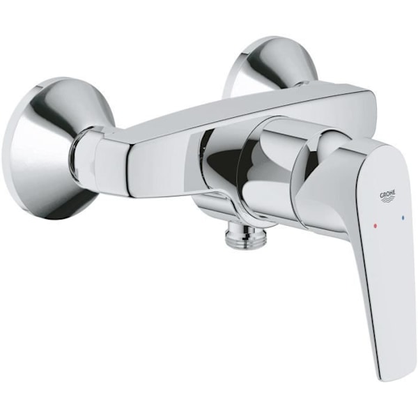 GROHE Start Flow engrepps duschblandare, väggmontering, gängad anslutning för 1/2" slang, metallrosetter ingår, 23771000