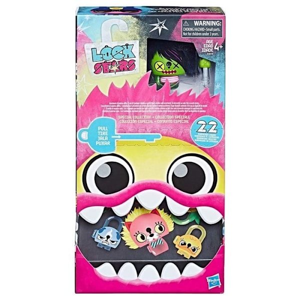LOCK STARS - HASBRO - Multi Pack - 4 exklusiva hänglås + 4 minis - Samlarfigurer Mega Pack