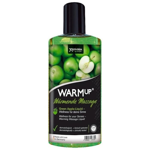 Ätbar uppvärmningsolja - Joy Division - Grön Äpple - 150 ml - Trevlig arom - Dermatologiskt testad