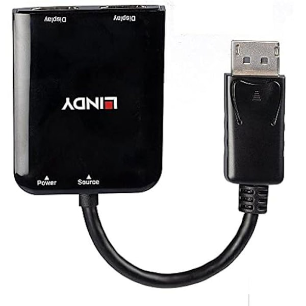 LINDY 2-Port DisplayPort 1.2 MST Hub - Utöka eller duplicera din DP-signal över två skärmar