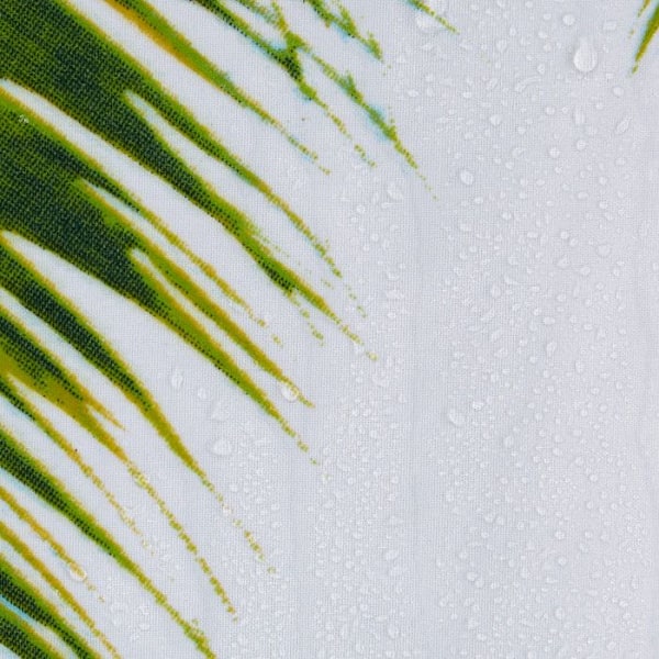 Relaxdays Duschdraperi 180 x 180 cm Badrum Strand Sand Palm Tree Anti-mögel Polyester, Färgad Färgad
