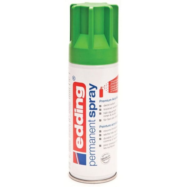 Permanent akrylfärgspray Edding 5200 matt gulgrön grön gul matt