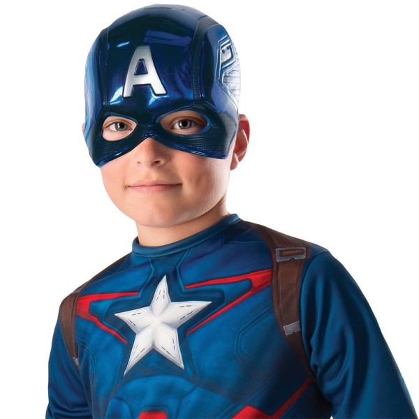 Mask - RUBIER - Captain America - Blå - Barn - Marvel-licens