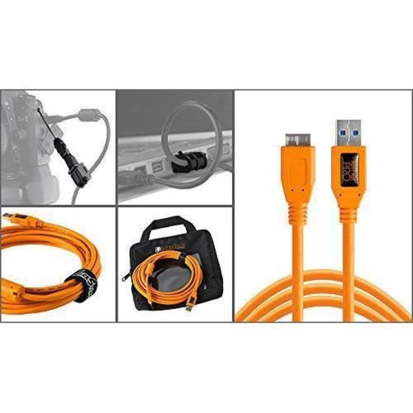 Tether Tools Starter Tethering Kit: USB 3.0 A/MicroB-kabel 4,6 m - BTK54