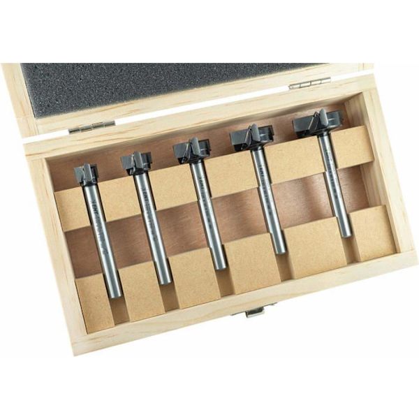 Ent European Norm Tools - 09098 - ENT Box med 5 hårdmetallformningsbits 15-20 - 25-30 - 35 mm Skaft 10 mm