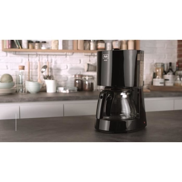 Filterkaffekanna - MELITTA - Enjoy II 1017-02 - 1000 W - 10/15 koppar - Svart Svart