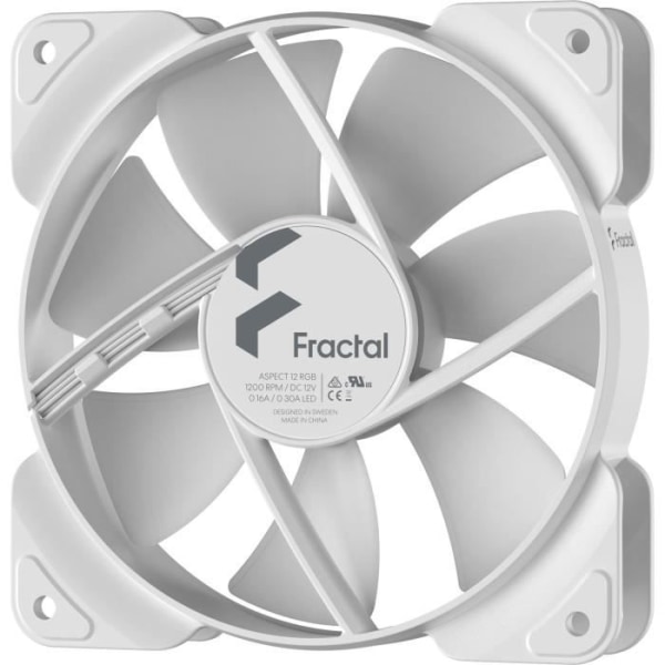 PC-fläkt - FRACTAL DESIGN - Aspect 12 RGB White Frame (FD-F-AS1-1208)