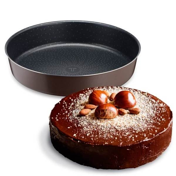 TEFAL Success Springform 26 cm, Non-stick beläggning, Tillverkad i Frankrike, Tobak J1609702 kastanj