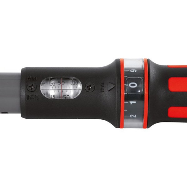 Momentnyckel - KS TOOLS - ERGOTORQUE - 40 till 200 Nm - Stål - Mätprecision