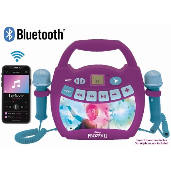 Frozen Bluetooth-högtalare - LEXIBOOK - Ljuseffekter, mikrofoner och uppladdningsbart batteri Lila