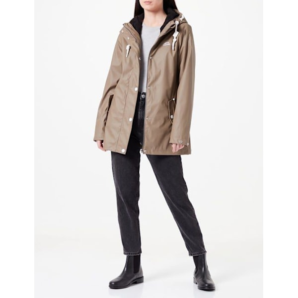 Regnrock - trench - regnkappa - vindjacka - anorak Icebound - 163128 - Regnkappa för kvinnor Svart M