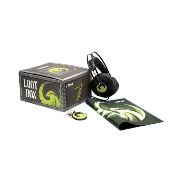 MSI Gaming Headset + Musmatta + Nyckelring